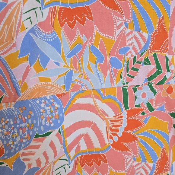 Talbots Women's 2X Jersey Maxi Dress Marvelous Floral Multicolor Stretch NWT - Picture 5 of 8